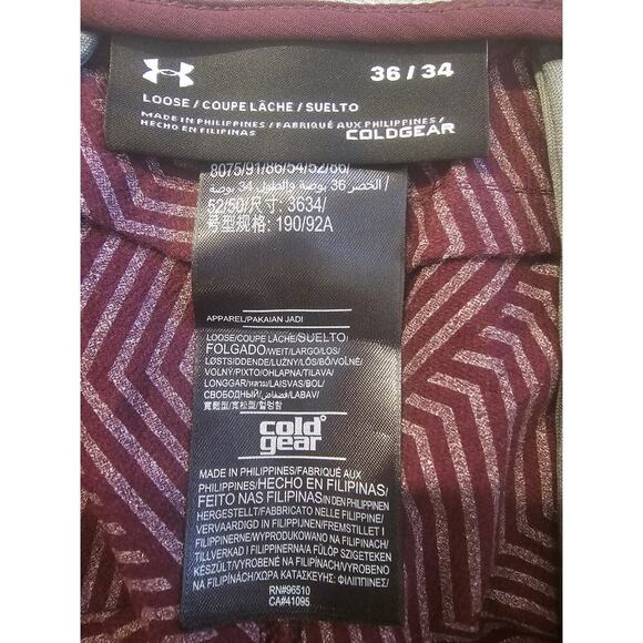 Under Armour Burgundy Straight Leg Pants - Picture 3 of 5